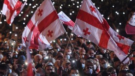 „Grevă a foamei în masă" în Georgia. Mii de oameni au protestat la Tbilisi și au cerut eliberarea lui Mihail Saakaşvili